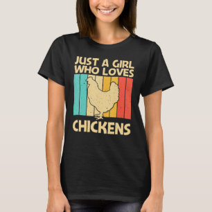 Funny Chicken For Girls Mum Chicken Farmer Poultry T-Shirt