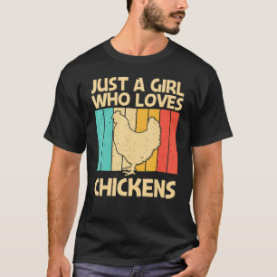 Funny Chicken For Girls Mum Chicken Farmer Poultry T-Shirt