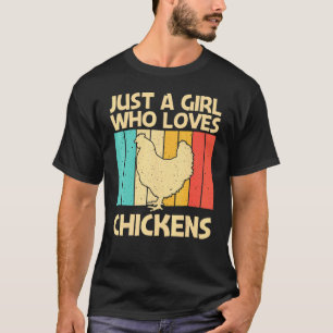 Funny Chicken For Girls Mum Chicken Farmer Poultry T-Shirt