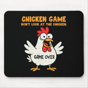 Funny Chicken Game Don't Look At The Chicken Anima Mouse Pad