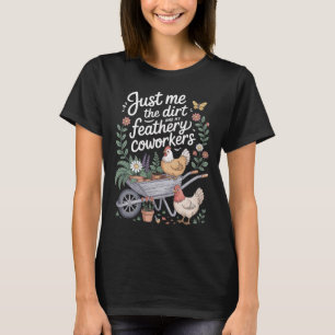 Funny Chicken Gardener And Gardening For Women Men T-Shirt