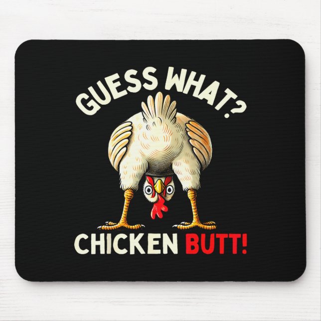 Funny Chicken Graphic Tee Men Women Kids Chicken B Mouse Pad (Front)