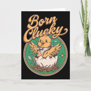 Funny Chicken Heist Coops Boss Don Rooster Born Cl Card