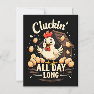 Funny Chicken Humour Rustic Farm Life Throw Pillow Postcard