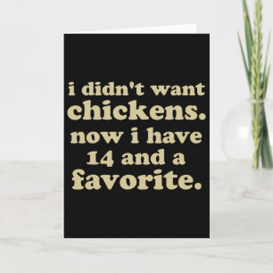 Funny Chicken Husnd Of Crazy Chicken Lady Men's Da Card