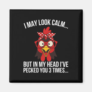 Funny Chicken Lover Chicken Owner Farm Mum Humorou Magnet