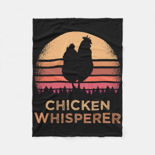 Funny Chicken Lover Farmer Chicken Whisperer Fleece Blanket