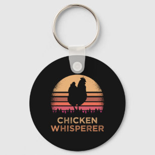 Funny Chicken Lover Farmer Chicken Whisperer Key Ring
