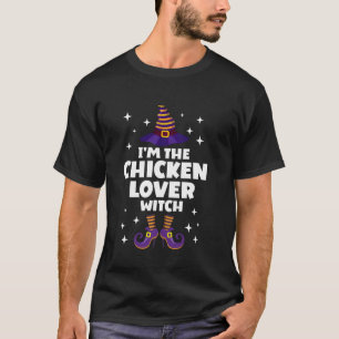 Funny Chicken Lover Witch Family Matching Hallowee T-Shirt