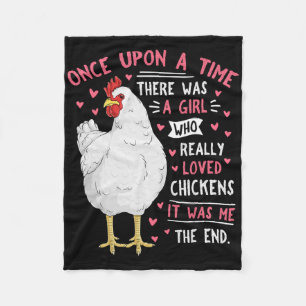 Funny Chicken Lover Women Girls Cute Farm Animal H Fleece Blanket