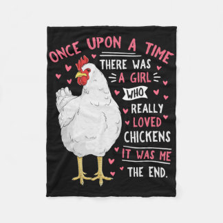 Funny Chicken Lover Women Girls Cute Farm Animal H Fleece Blanket