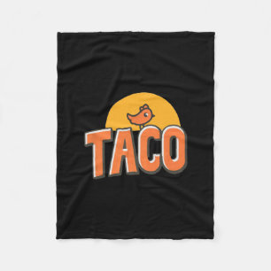 Funny Chicken Meme Trendy Taco Trump Always Chicke Fleece Blanket