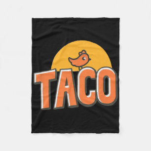 Funny Chicken Meme Trendy Taco Trump Always Chicke Fleece Blanket