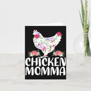 Funny chicken momma shirt for women mother's day card