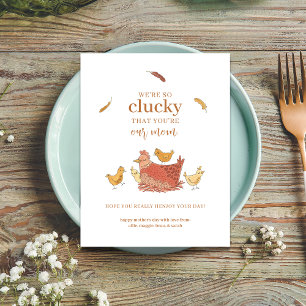 Funny Chicken Mother's Day Card from Kids