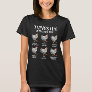 Funny Chicken Mum Farm Cute Family Chicken Girl Fa T-Shirt