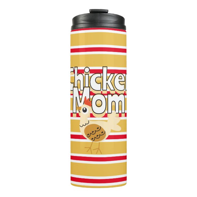 Funny Chicken Mum Thermal Tumbler (Front)