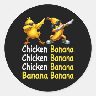 Funny Chicken Nana For Men Women Teens Kids _5 Classic Round Sticker