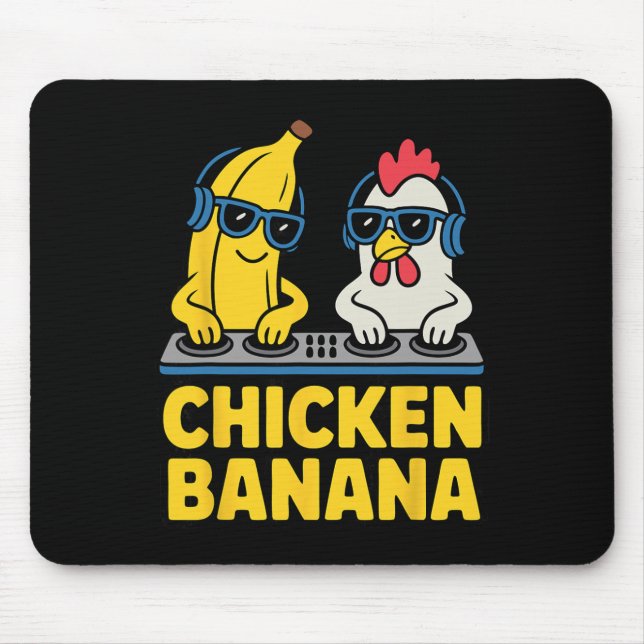Funny Chicken Nana  Mouse Pad (Front)