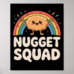 Funny Chicken Nugget Art For Men Women Kids Chicke Poster