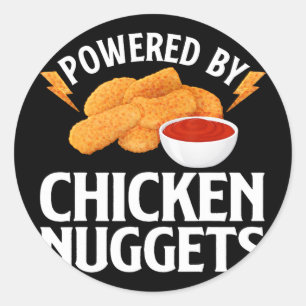 Funny Chicken Nugget Design For Men Women Kids Nug Classic Round Sticker