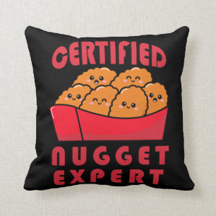 Funny Chicken Nugget Expert Nug Life Cushion