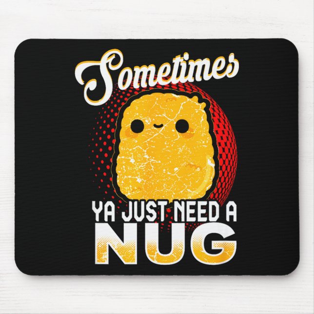 Funny Chicken Nugget Fast Food Costume  Mouse Pad (Front)