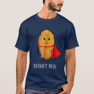 funny chicken nugget man word art T-Shirt