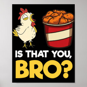 Funny Chicken Nugget Meme Shirt Fast Food Is That Poster