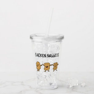 Funny Chicken Nuggets Acrylic Tumbler