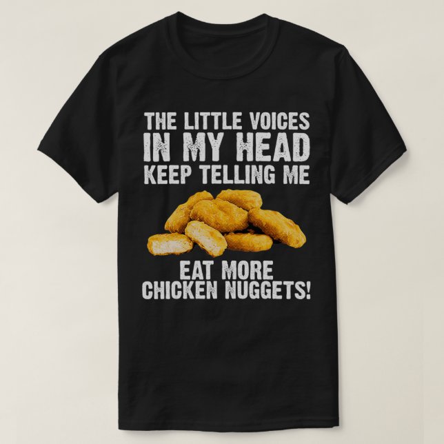 Funny Chicken Nuggets Gift For Men Women Nuggets L T-Shirt (Design Front)