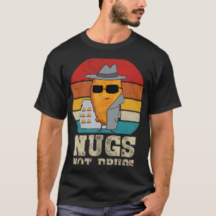 Funny Chicken Nuggets - Nugs Not Drugs Vintage T-Shirt