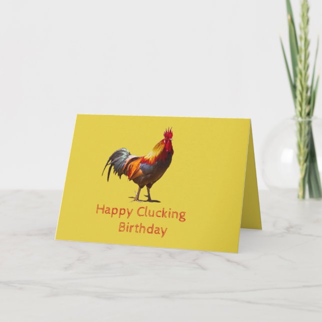 Funny Chicken Personal  Birthday Card (Front)