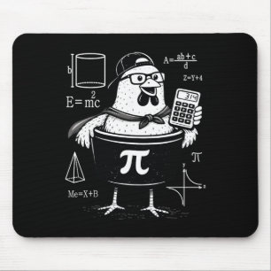 Funny Chicken Pot Holding Calculator Math Teacher Mouse Pad