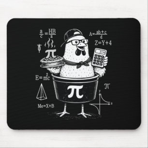 Funny Chicken Pot Holding Calculator Math Teacher Mouse Pad
