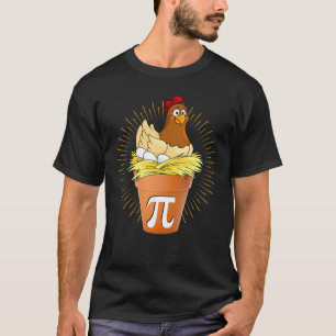 Funny Chicken Pot Pi Cool Math Teacher Pi Day T-Shirt
