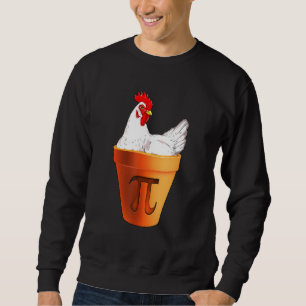 Funny Chicken Pot Pi Day Pie Math Lover Geek 3 1 Sweatshirt