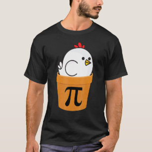 Funny Chicken Pot Pi  Loves Math Math Day T-Shirt