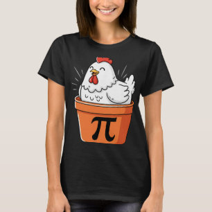 Funny Chicken Pot Pi Shirt Day Pie Math Lover Geek