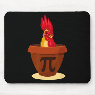 Funny Chicken Pot Pie - Chicken Pi Day 2019 Shirt Mouse Pad