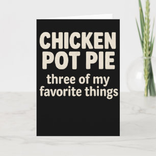 Funny Chicken Pot Pie Rustic Distressed Farm Card