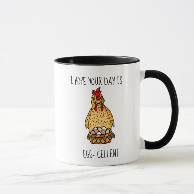 Funny Chicken Pun | Chicken Quote Humour  Mug (Right)