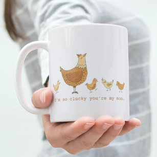Funny Chicken Pun Mother's Day Gift Coffee Mug