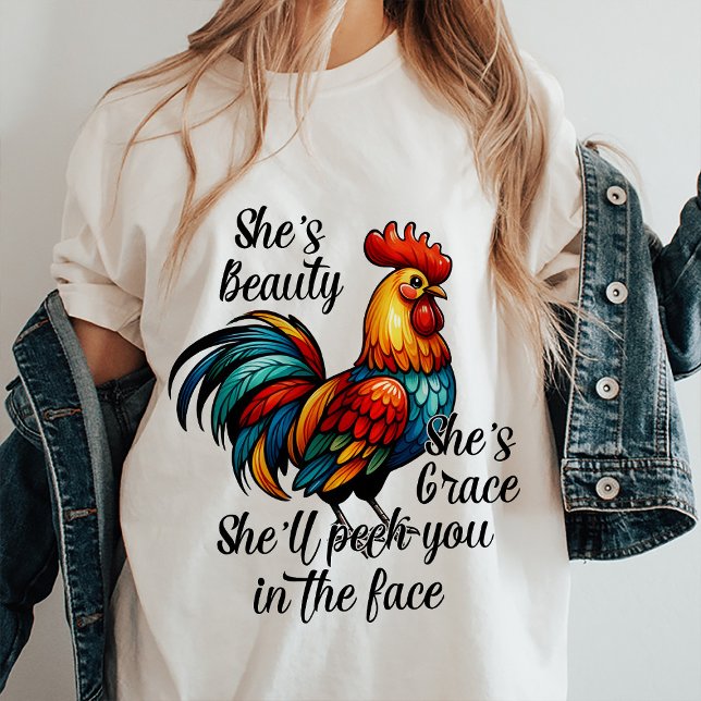  Funny Chicken Quote T-Shirt (Funny Chicken Tee)