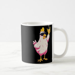 Funny Chicken Retro Style Cartoon Poultry Humour D Coffee Mug