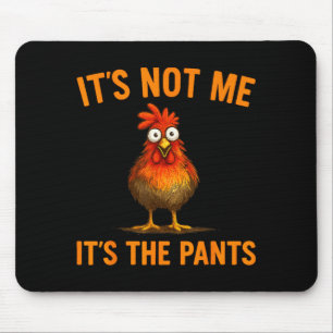 Funny Chicken Silly Farm Animal Humor Gift For Men Mouse Pad