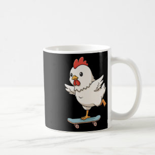 Funny Chicken Skater Skateboard Llerina Zoo Boys G Coffee Mug