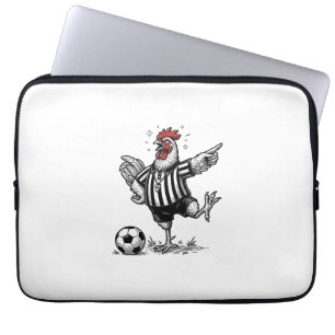 Funny Chicken Soccer Vintage Engraving Shirt_1 Laptop Sleeve