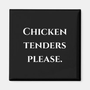 Funny Chicken Tender Lover Fast Food Humour  Magnet