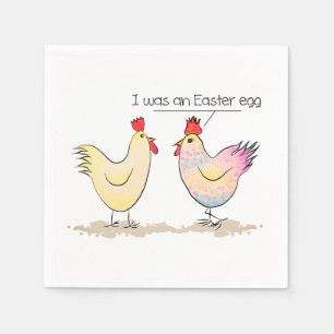 Funny Chicken was an Easter Egg Napkin